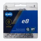 KMC e8 EPT e. dviračio grandinė 122 grandys 8rz sidabrinė BE08SEP22