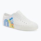 Native Jefferson Print Disney Jr vaikiški sportiniai bateliai shell white/shell white/positive mickey