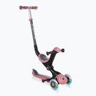 Vaikiškas triratis paspirtukas Globber Go.Up Deluxe Lights deep pastel pink