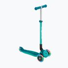 Vaikiškas triratis paspirtukas Globber Primo Foldable Plus Lights dark emerald green