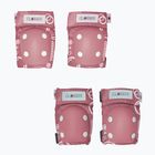 Vaikiškas apsaugų rinkinys Globber Toddler deep pastel pink/shapes