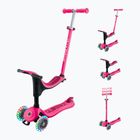 Vaikiškas triratis paspirtukas Globber Go.Up Sporty Lights fuchsia