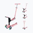 Vaikiškas triratis paspirtukas Globber Go.Up Sporty Lights pastel pink