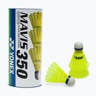 Badmintono plunksniukai YONEX Mavis 350 Y 3 vnt. yellow