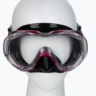 TUSA Tri-Quest Fd nardymo kaukė juodai raudona M-3001