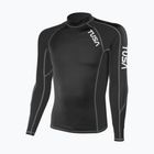 Vyriški plaukimo marškinėliai ilgomis rankovėmis TUSA Black rashguard