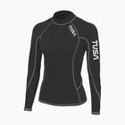 Moteriški plaukimo marškinėliai ilgomis rankovėmis TUSA Black rashguard