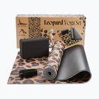Jogos reikmenų rinkinys Myga Leopard Yoga Set brown