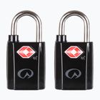 Spyna Lifeventure TSA Mini Padlocks 2 pack black