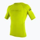 Vyriški plaukimo marškinėliai O'Neill Basic Skins Rash Guard lime