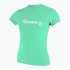 Moteriški maudymosi marškinėliai O'Neill Basic Skins Sun Shirt light aqua