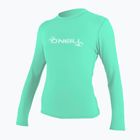 Moteriški plaukimo marškinėliai ilgomis rankovėmis O'Neill Basic Skins Sun Shirt light aqua