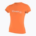 Moteriški plaukimo marškinėliai O'Neill Basic Skins Sun Shirt light grapefruit