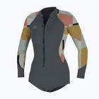 Moteriškos trumpikės O'Neill Bahia 2/1 Front Zip L/S Short Spring tradewinds / jasmine neoprene foam