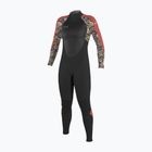 Vaikiškas plaukimo hidrokostiumas O'Neill Girls Epic 5/4 Back Zip Full black/twiggy/tea rose