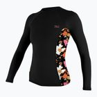 Moteriški plaukimo marškinėliai ilgomis rankovėmis O'Neill Side Print Rash Guard black/bluemchen