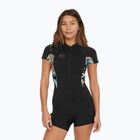 Moteriškas plaukimo hidrokostiumas O'Neill Bahia 2/1 mm Front Zip Spring black/ mikah floral/ black