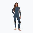 Moteriškas plaukimo hidrokostiumas O'Neill Bahia 3/2 Back Zip Full copen blue/painted tropics/painted tropics