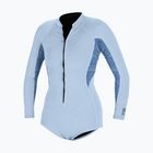 Moteriškas plaukimo kostiumas O'Neill Bahia 2/1 mm Front Zip Short Spring chambray blue/surf abstract