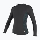 Marškinėliai ilgomis rankovėmis plaukimui O'Neill Hyperfreak Skins Rash Guard tempered steel/shaded island sky