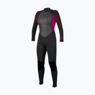 Moteriškas plaukimo kostiumas O'Neill Reactor-2 3/2 Back Zip Full J18 black/punk pink