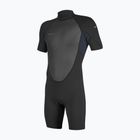 Vaikiškas plaukimo kostiumas O'Neill Youth Reactor-2 2mm Back Zip SS Spring black/slate