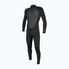Vaikiškas plaukimo kostiumas O'Neill Youth Reactor-2 3/2 Back Zip Full black/slate