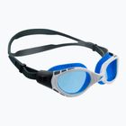 Speedo Futura Biofuse Flexiseal oxid pilki/balti/mėlyni plaukimo akiniai 68-11315C107