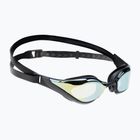 Speedo Fastskin Pure Focus Mirror plaukimo akiniai juodi/šaltai pilki/okean gold 68-11778D444