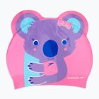 Vaikiška plaukimo kepuraitė Speedo Plain Moulded Silicone pink