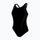Moteriškas vientisas maudymosi kostiumėlis  Speedo Placement Laneback black/grey