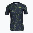 Moteriški plaukimo marškinėliai Speedo Boomstar Allover Rash Top blue