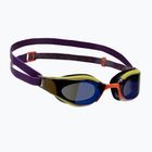 Speedo Fastskin Hyper Elite Mirror imperial/salso/atominės kalkės/violetinės spalvos plaukimo akiniai 68-12818G786