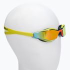 Speedo Fastskin Hyper Elite Mirror plaukimo akiniai atominės kalkės/žalieji/apelsinų auksas 68-12818G787