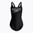 Moteriškas Speedo Logo Deep U-Back vientisas maudymosi kostiumėlis juodas 68-12369