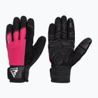 Treniruočių pirštinės RDX W1F Full Finger pink