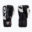 RDX REX F4 baltos ir juodos spalvos bokso pirštinės BGR-F4B-10OZ