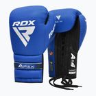 Bokso pirštinės RDX Apex Lace Up Training Sparring Boxing blue