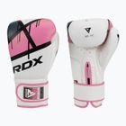 Moteriškos bokso pirštinės RDX BGR-F7 baltos ir rožinės spalvos BGR-F7P