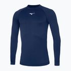 Vyriški bėgimo marškinėliai ilgomis rankovėmis Mizuno Uni Core navy/ white