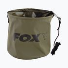 Fox International sulankstomas didelis karpių vandens kibiras su virve / spaustuku žalias CCC049