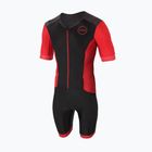 ZONE3 Aquaflo Fullzip vyriškas triatlono kostiumas juodas/raudonas TS20MAQPS101