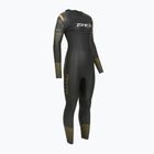 Moteriškas triatlono hidrokostiumas Zone3 Thermal Aspect Breaststroke 2,5 mm black/orange/yellow