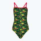 Moteriškas vientisas plaukimo kostiumėlis ZONE3 High Jazz 3.0 Strap Back khaki