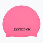 Plaukimo kepuraitė ZONE3 Silicone Swim hi-vis pink