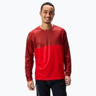 Vyriški dviračių marškinėliai ilgomis rankovėmis Endura Core Printed flame red