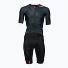 Vyriškas dviračių kombinezonas HUUB Strada Road Speed Suit Smooth Sleeve black/red