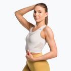 Moterų "Gymshark Energy Seamless Crop Top" kreminė balta