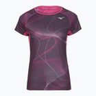 Moteriški bėgimo marškinėliai Mizuno Aero Tee gape wine