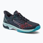 Vyriški teniso batai Mizuno Wave Exceed Tour 5 CC collegiate blue/soleil/tanager turquoise